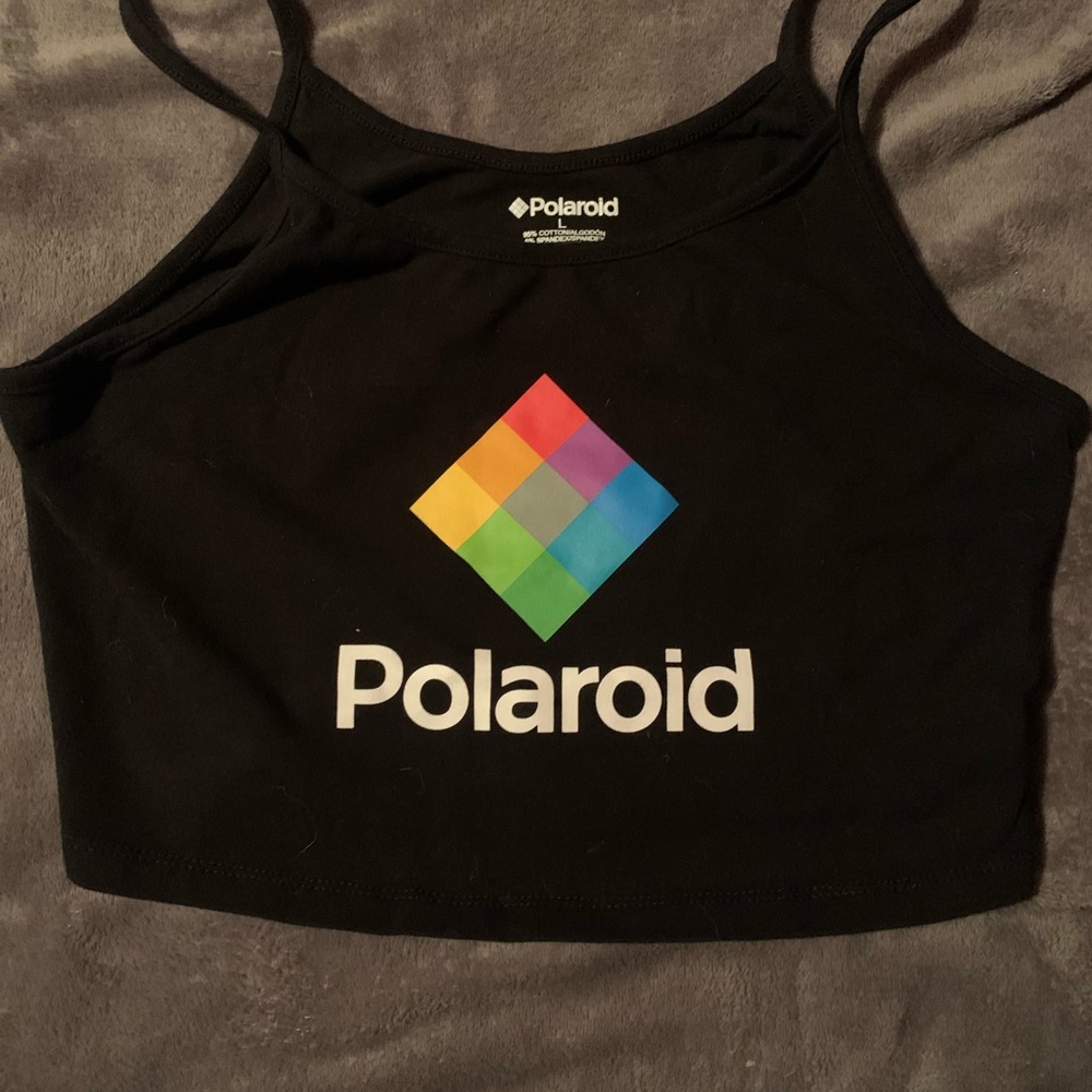 Polaroid crop top